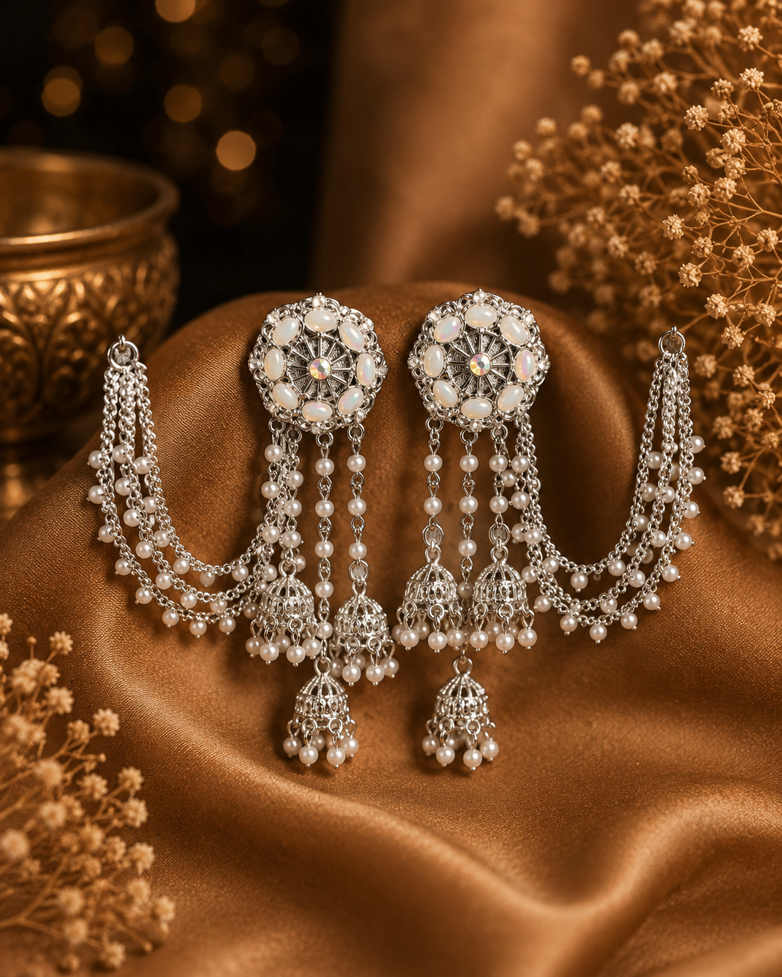The Noorani Chandni Jhumkas