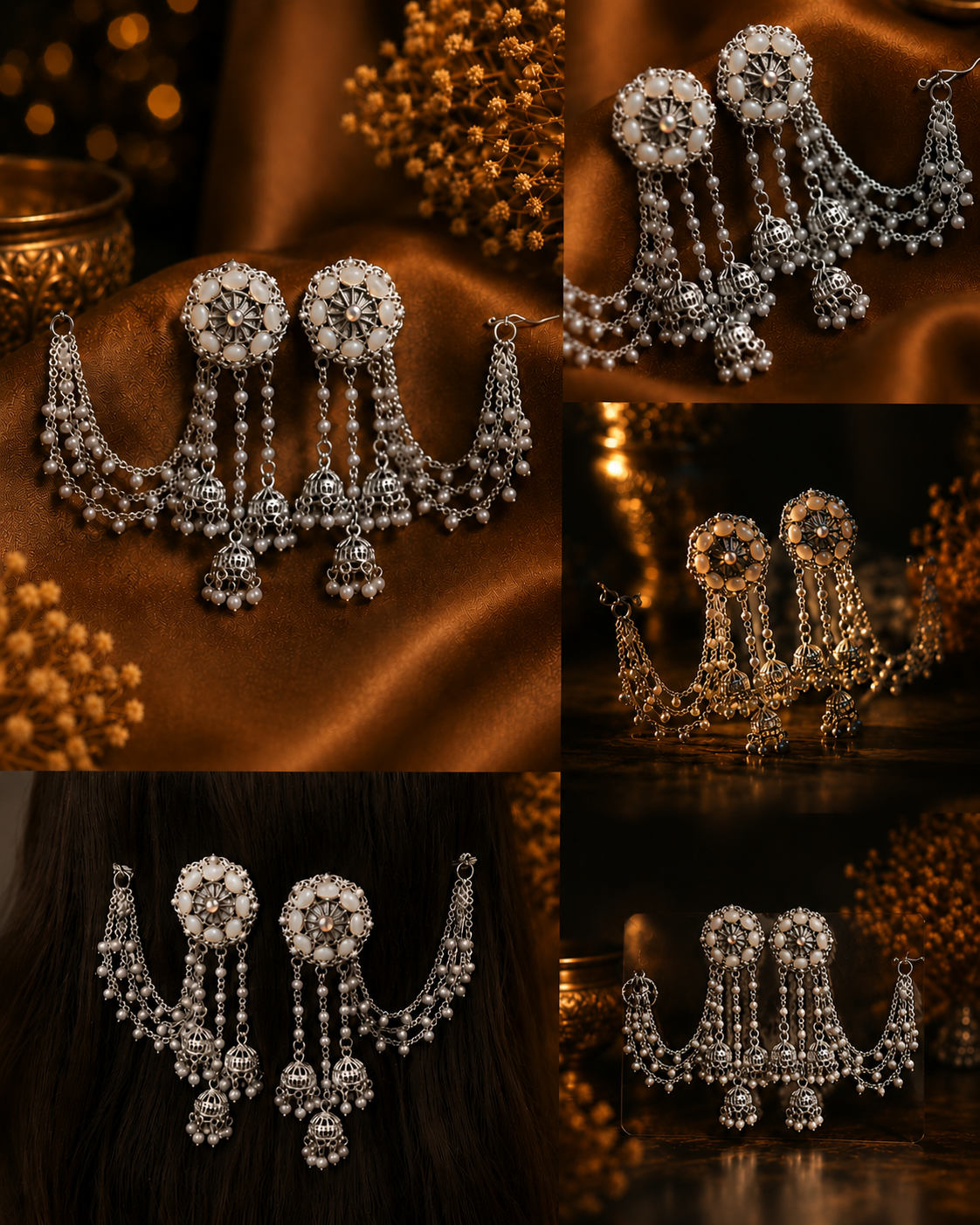 The Noorani Chandni Jhumkas